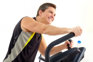 Mann macht Sport